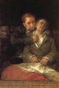 Francisco Goya Self-Portrait with Dr Arrieta painting